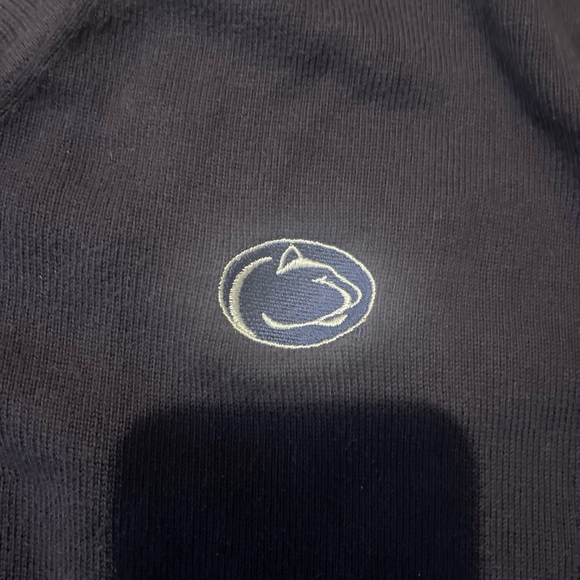 Lands End Penn State Nittany lions Navy Blue Sweater Mens Large Embroidered - Picture 3 of 3